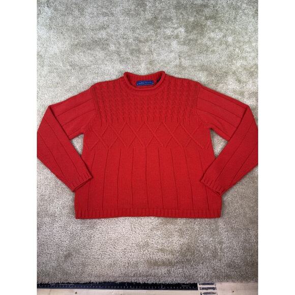 Karen Scott Sweaters - Karen Scott Sweater Women's Size Small Red Long Sleeves Cable Knit Pullover C691